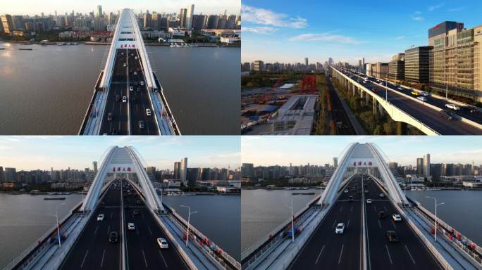 上海市卢浦大桥城市环境