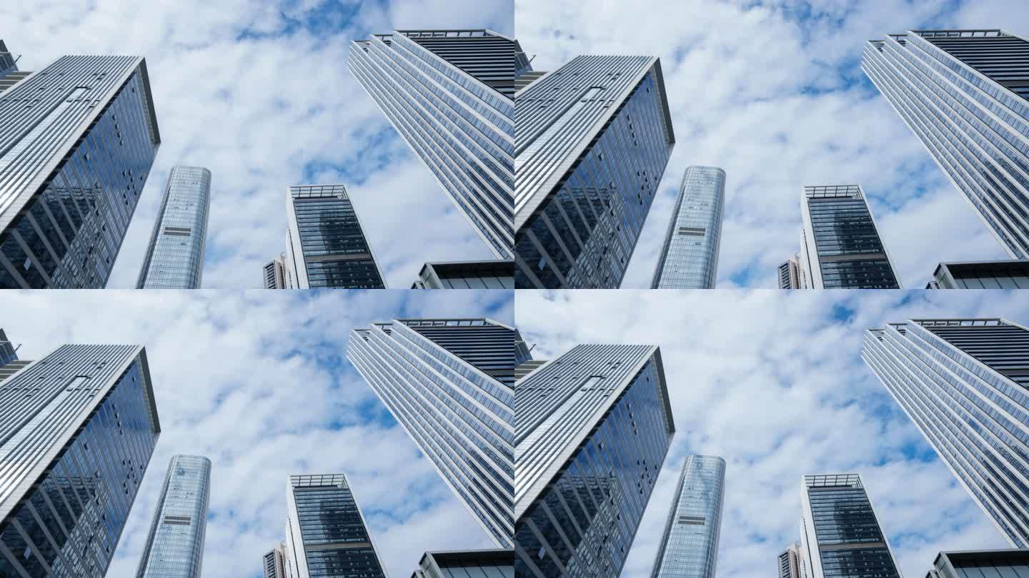 城市高楼延时摄影