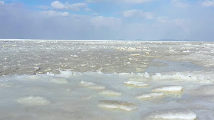4k航拍海冰