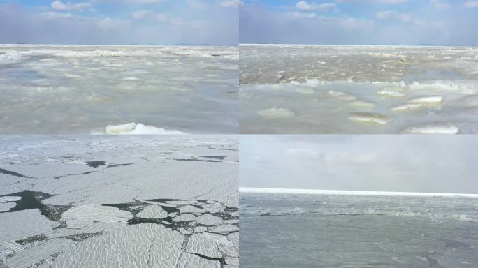 4k航拍海冰