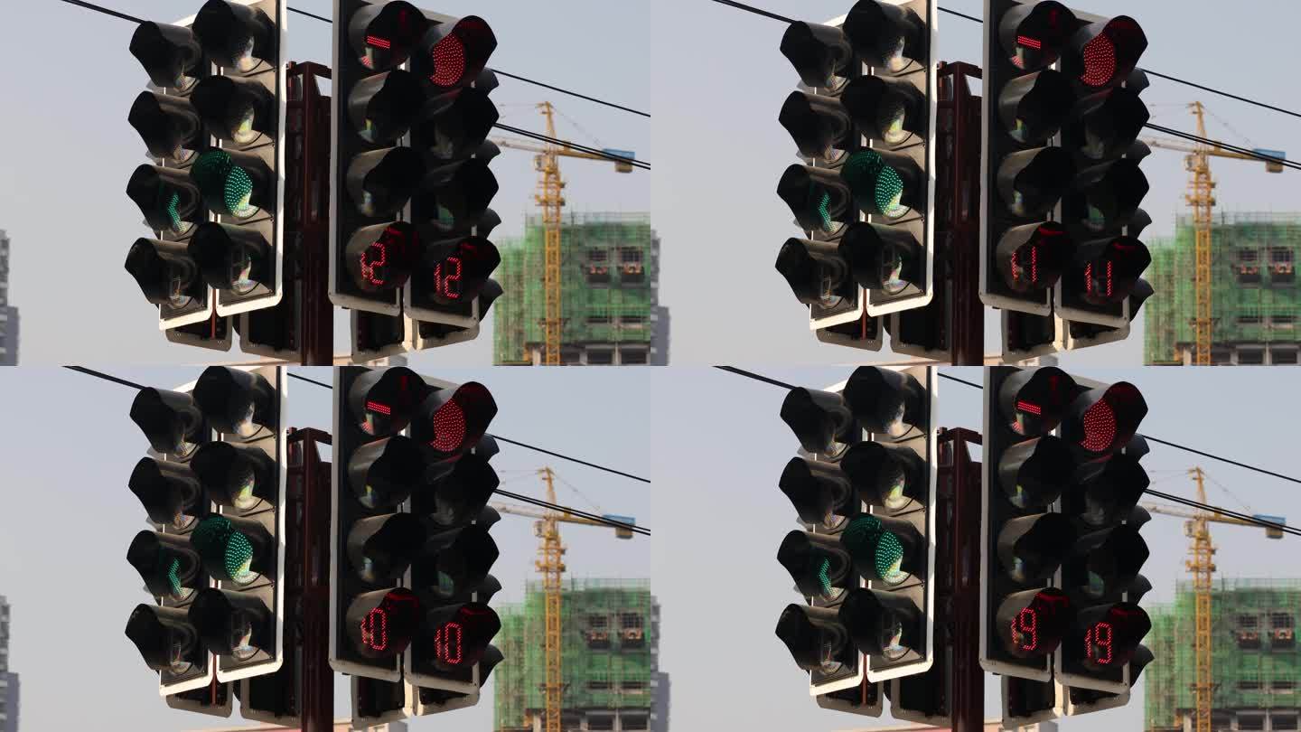 红绿灯4K交通信号灯