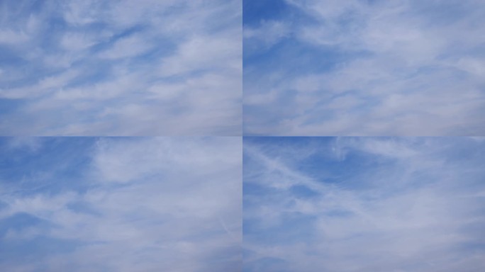 蓝天白云天空空境延时4K素材