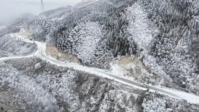 4K航拍 桂林资源雪景