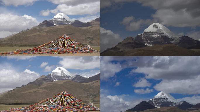 合集：西藏神山冈仁波齐视4K素材