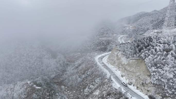 4K航拍 桂林资源雪景