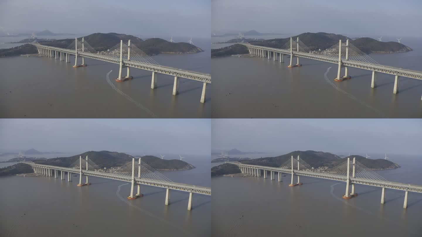 4K航拍 2023年平潭海峡公铁大桥