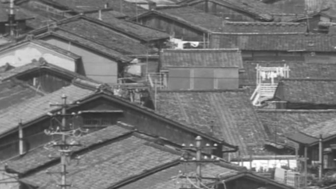 上世纪日本 乡村房屋 建筑 风景