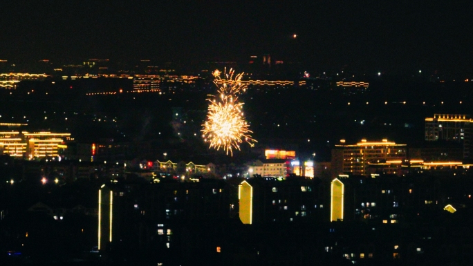 【原创】航拍过年烟花烟火炮竹