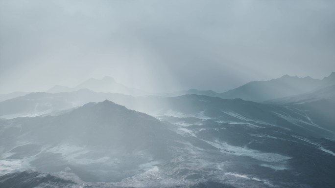 雪山 穿梭 飞行 山峰 大自然 下雪