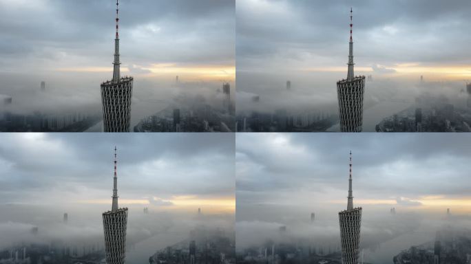 【4K可商用】广州有光平流雾16