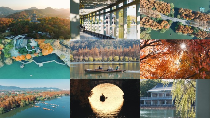 杭州西湖秋景 高级感 60个镜头