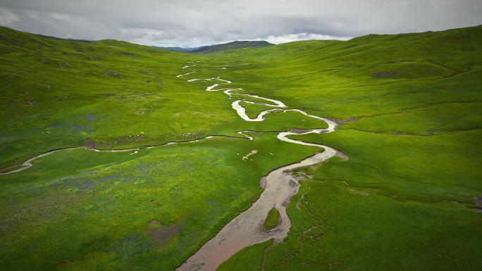 青藏高原湿地河流源头