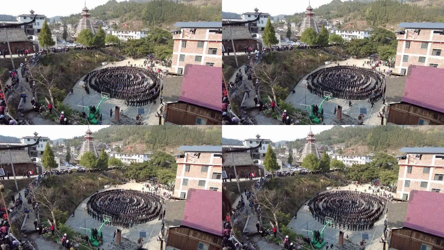 贵州侗寨千人踩歌堂，场面震撼