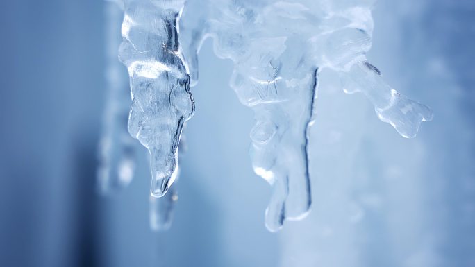 水滴冰雪融化冰水