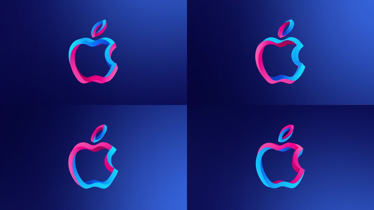 苹果涩谷店的动态logo演绎
