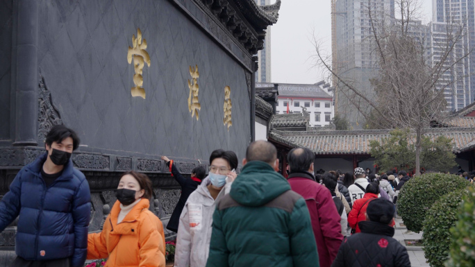 大年初五的归元寺 武汉