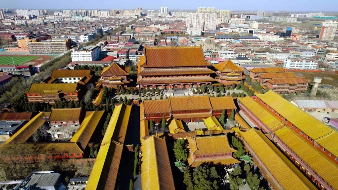 赵县柏林禅寺航拍4K