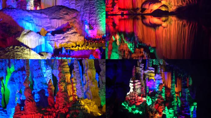 原创4K溶洞景观洞穴地下岩溶博物馆