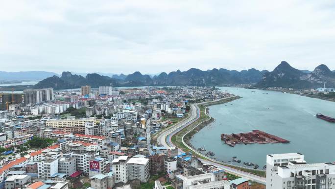 航拍武宣县 武宣