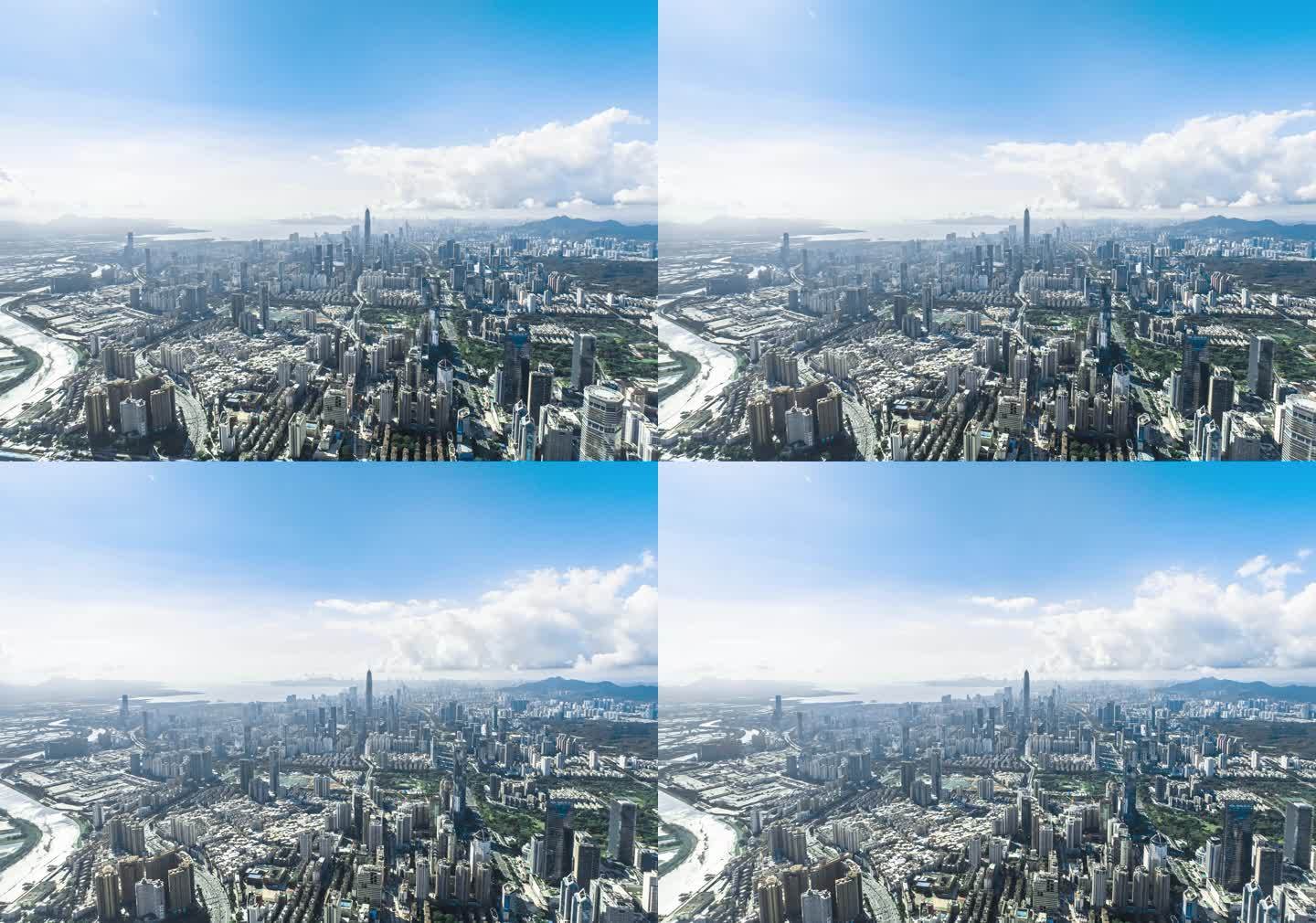 5.2K深圳福田CBD大气城市宣传片航拍