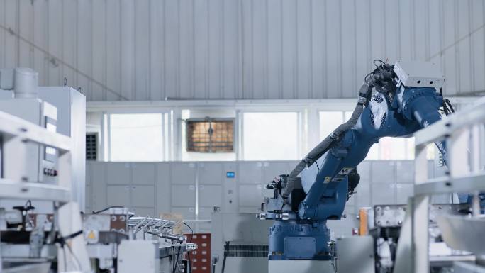 自动化生产车间机械臂智能工厂