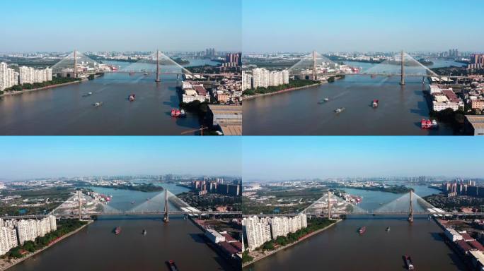 广州番禺大桥航拍