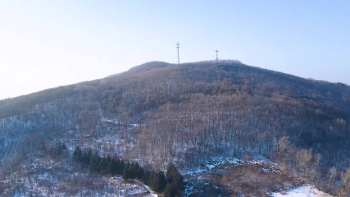 东北冬季雪景大小兴安岭航拍