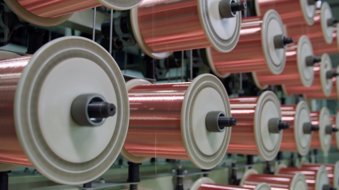 铜线铜丝电线电缆工厂自动化车间生产