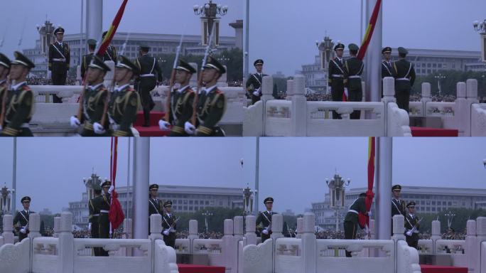 北京天安门升国旗