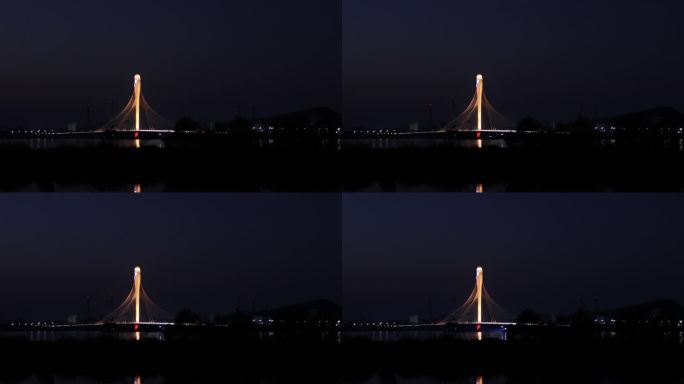 城市标志夜景灯光桥