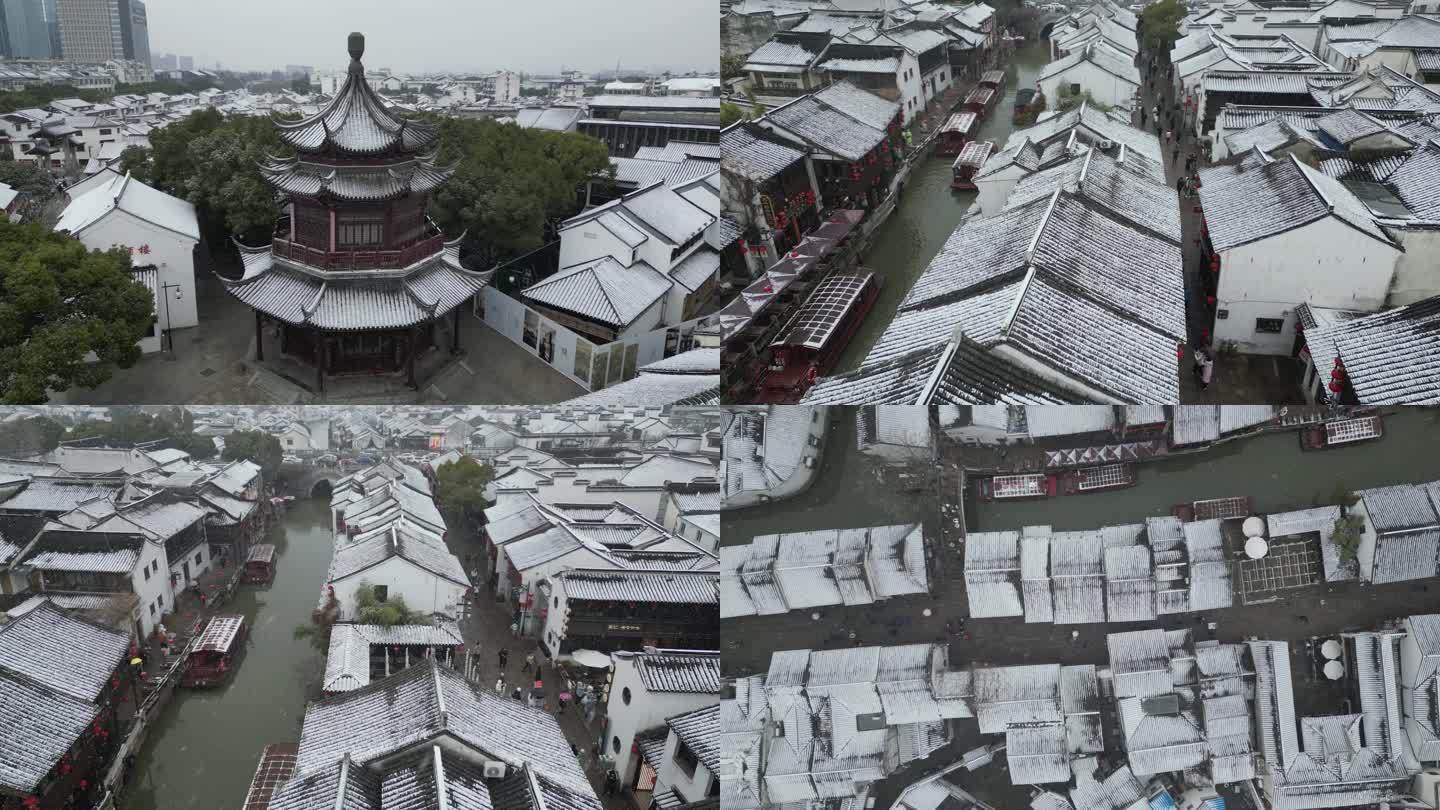 下雪的山塘街