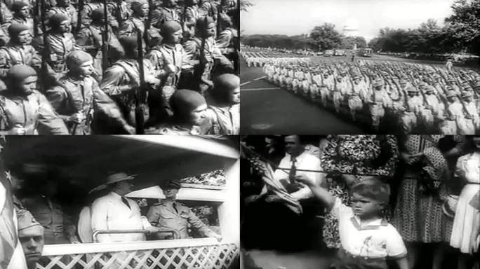 1942年美国总统罗斯福阅兵
