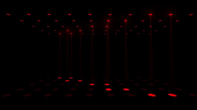 红色动感舞台灯光阵列闪烁光柱光带