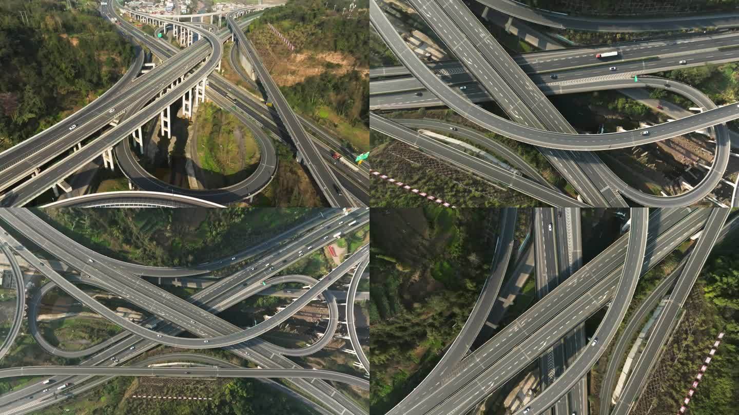 雅西高速川藏高速对岩互通交通枢纽立交桥