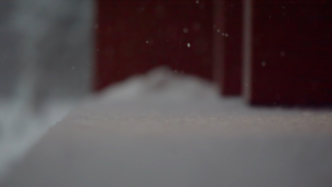 【4K】大雪升格唯美慢镜头