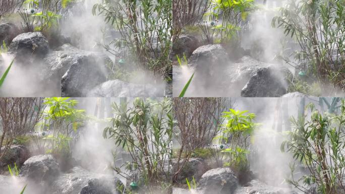 园林绿化设计喷雾洒水浇水系统5