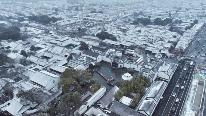 苏州博物馆雪景