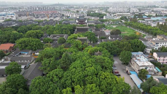 江苏苏州敕建报恩禅寺航拍 (7)