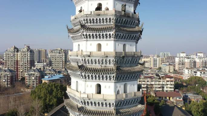 安庆迎江寺振风塔安庆市航拍地标宣传片