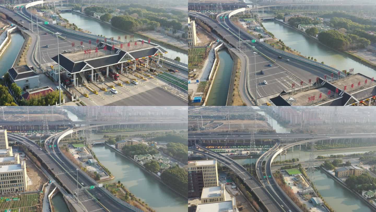 4K原素材-上海公路交通素材