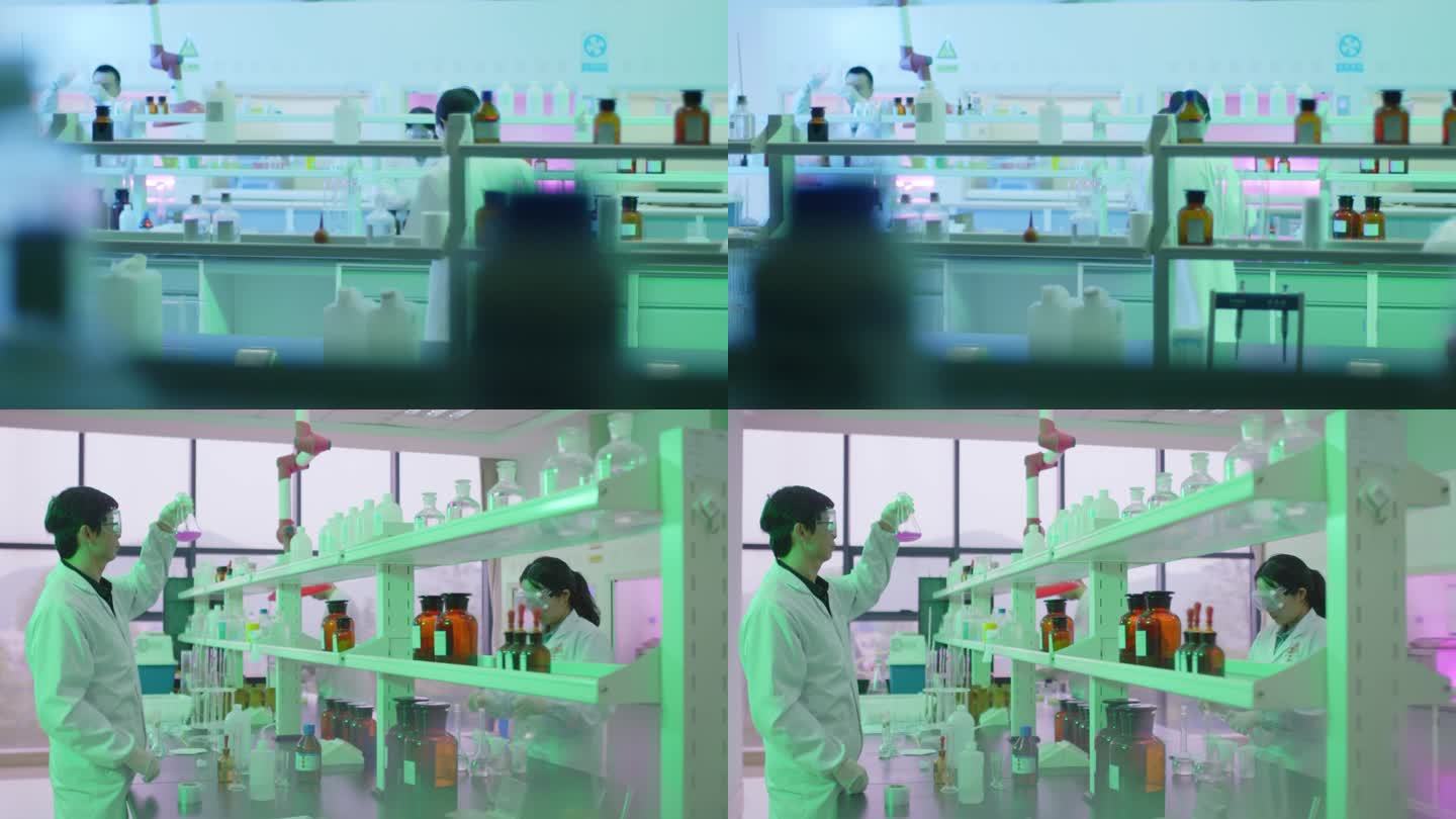 实验室做实验显微镜观察研发化学实验