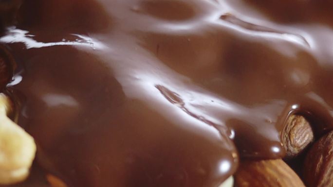 可可巧克力坚果美食高速升格烹饪