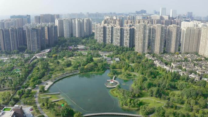 成都大源中央公园高空全景