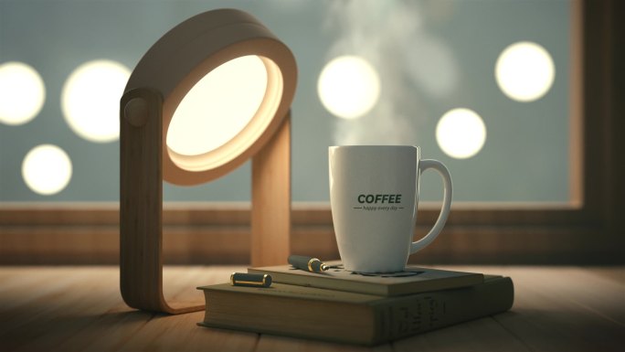 原创窗台咖啡杯视频素材