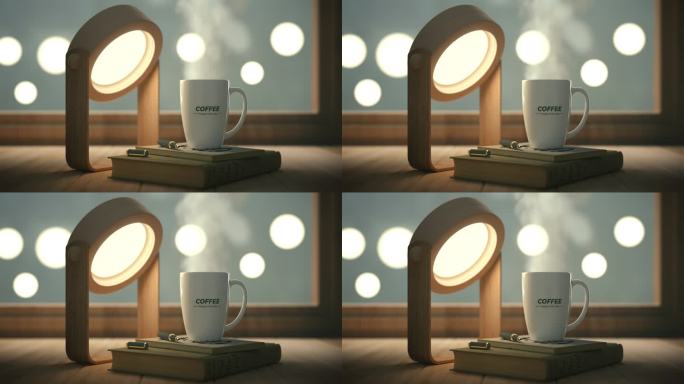 原创窗台咖啡杯视频素材