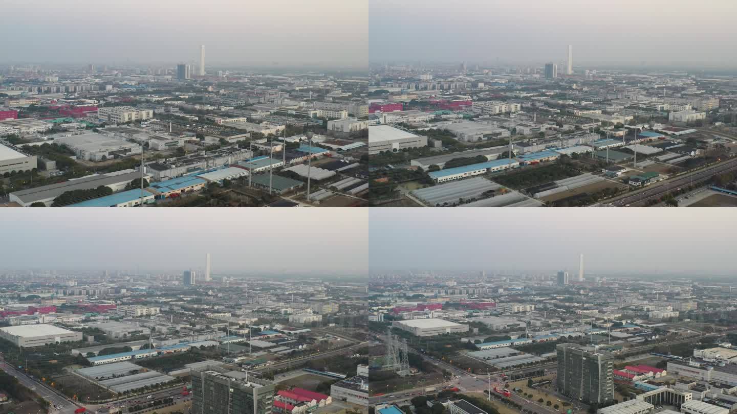 4K原素材-上海闵行开发区全景