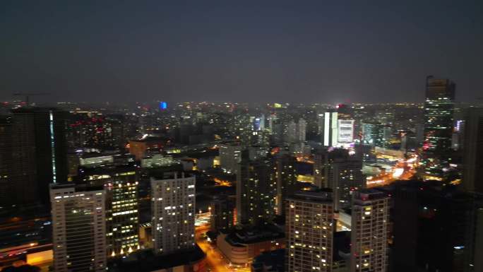 上海慎余里万象天地夜景航拍