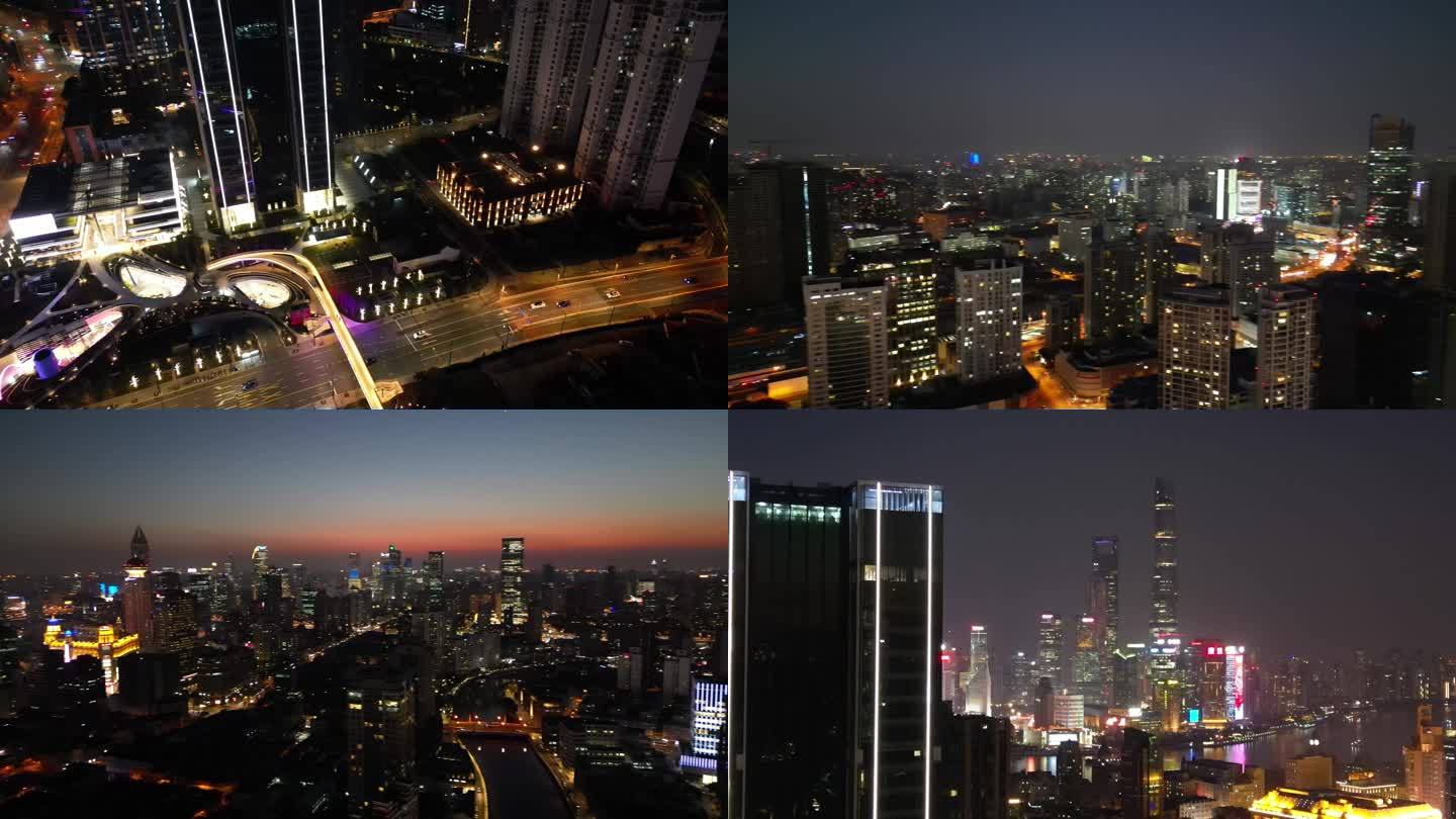 上海慎余里万象天地夜景航拍