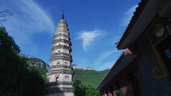 济南灵岩寺 辟支塔RED电影级素材