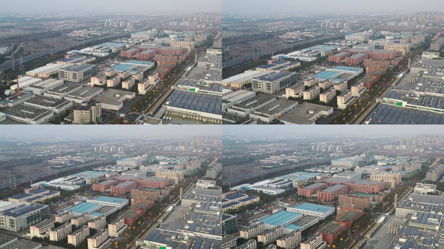 4K原素材-上海闵行工业区全景